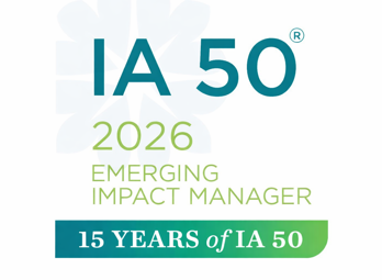 IA 50 2026 Emerging Impact Manager 15 Years of IA 50